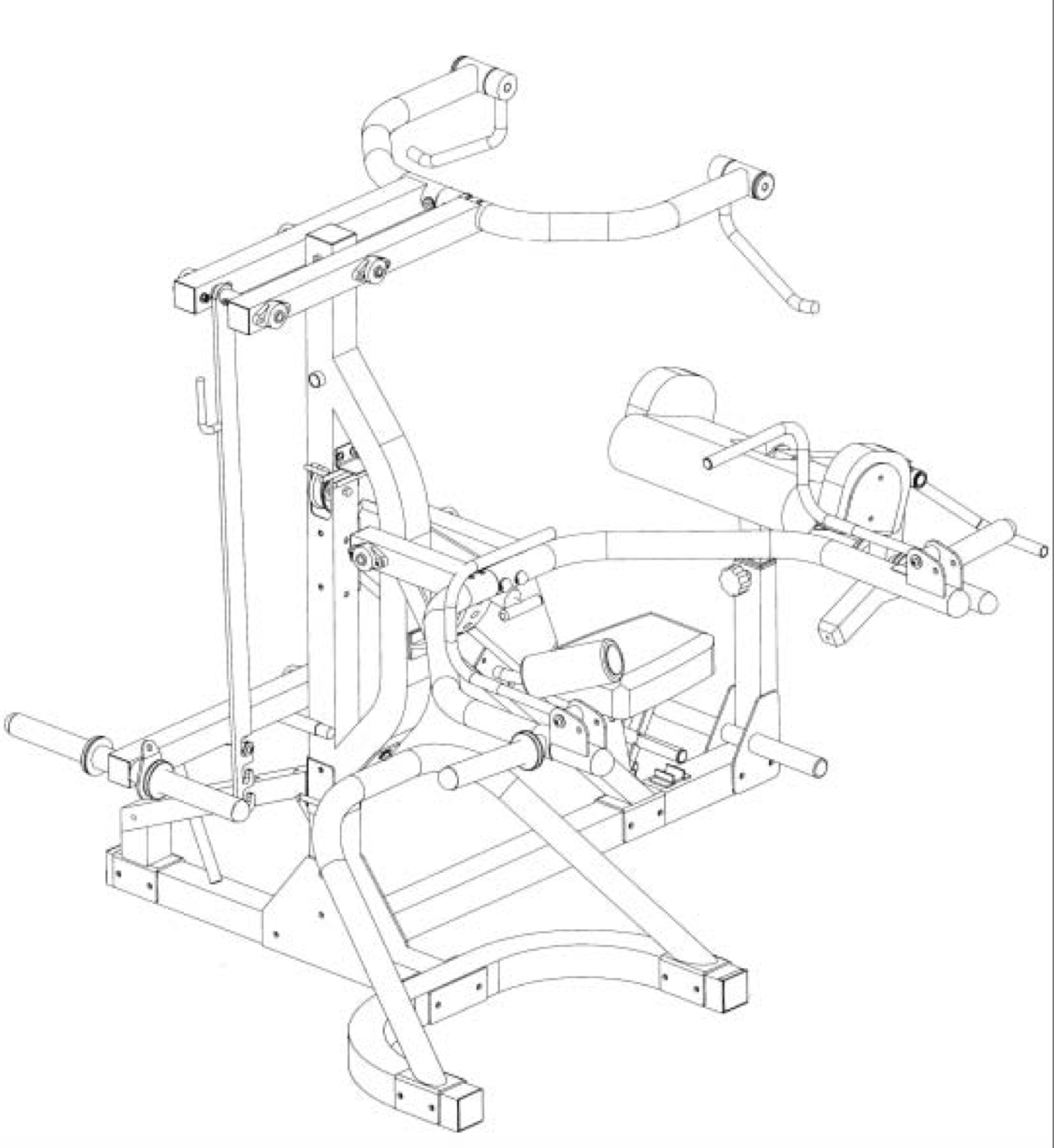 Body Solid Free Weight Leverage Gym SKU SBL460