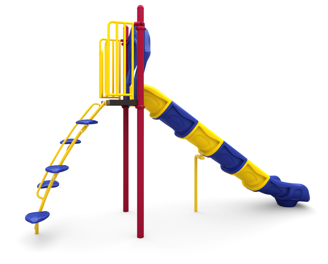 Wisdom 6 Foot Freestanding Single Slide SKU QSFS-SL72031LS