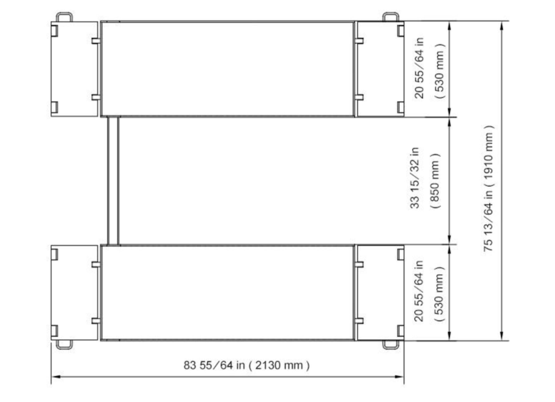 Katool 8,000 lbs Electric Mid Rise Scissor Lift SKU KT-X90E