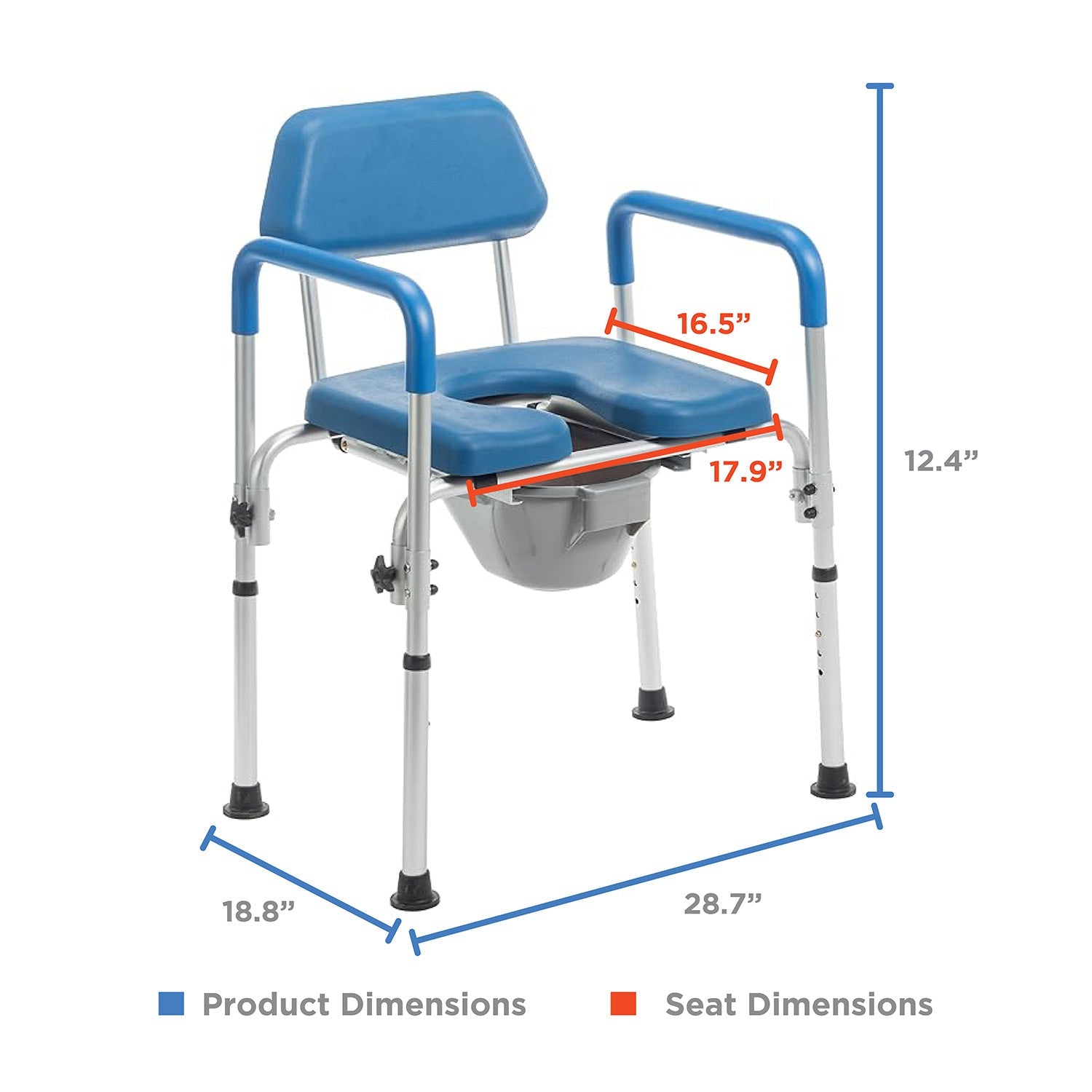 Journey Health & Lifestyle SoftSecure 3-in-1 Commode Chair SKU 33321