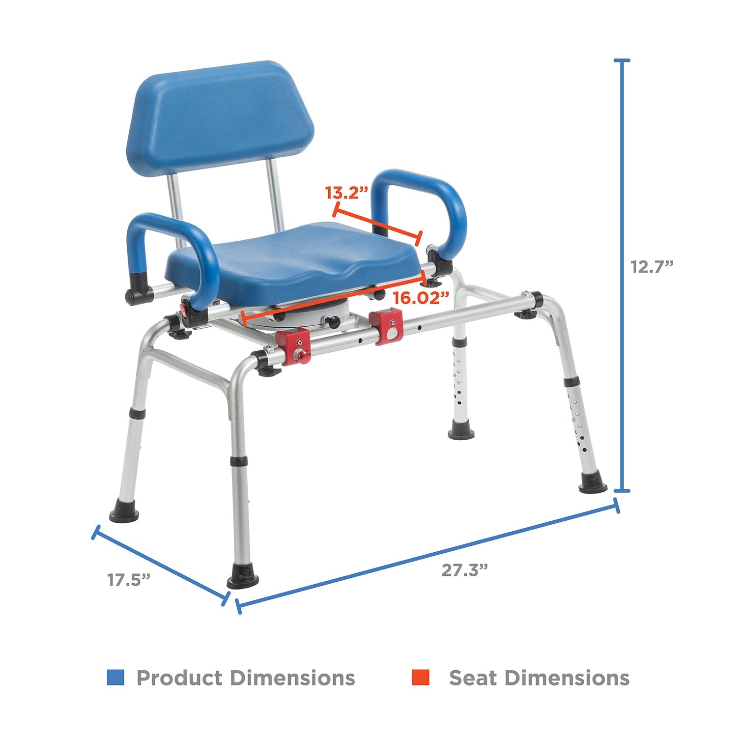 Journey Health & Lifestyle SoftSecure Rotating Transfer Bench SKU 33322