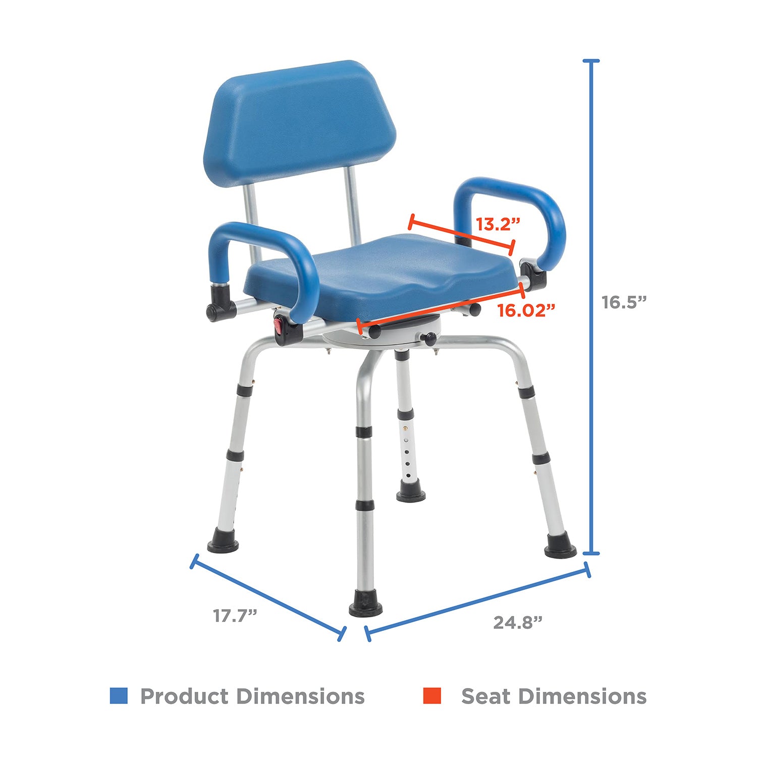 Journey Health & Lifestyle SoftSecure Rotating Shower Chair SKU 33323