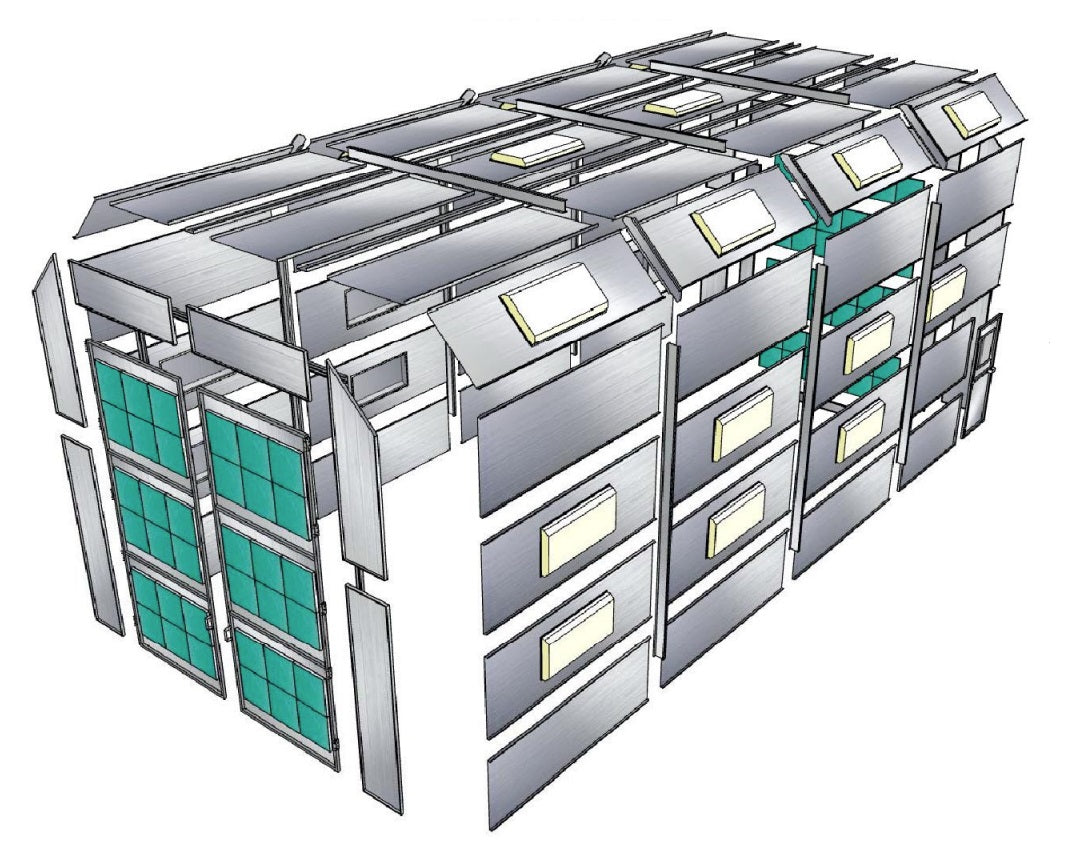 Merchant 1 Manufacturing Truck Cross Flow Paint Booth SKU PBTCF161734