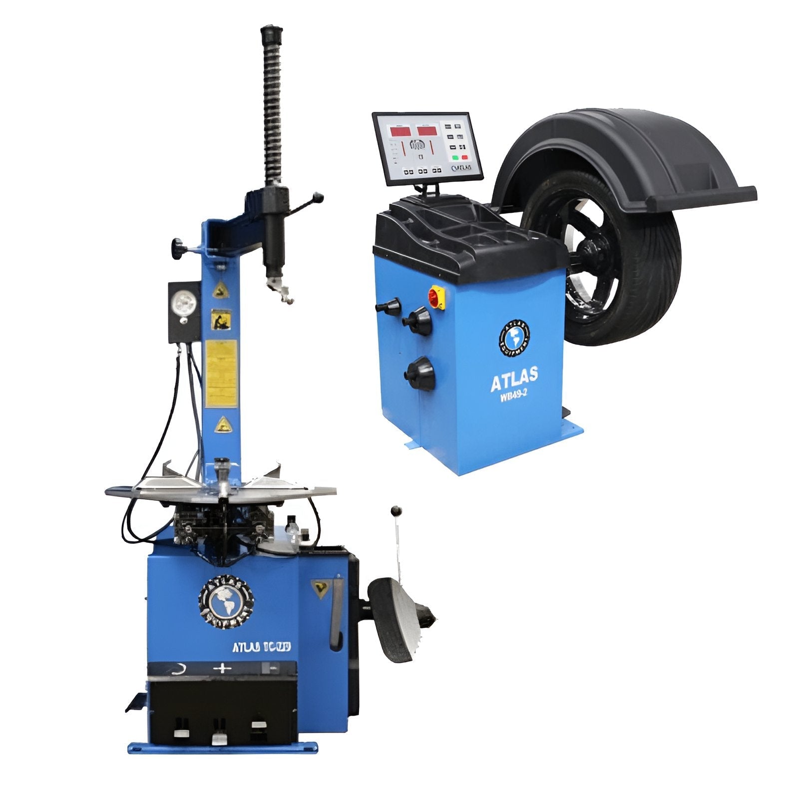 Atlas Tire Changer TC229 w/ WB49-2 Wheel Balancer Combo 6 SKU ATETCWB-COMBO6