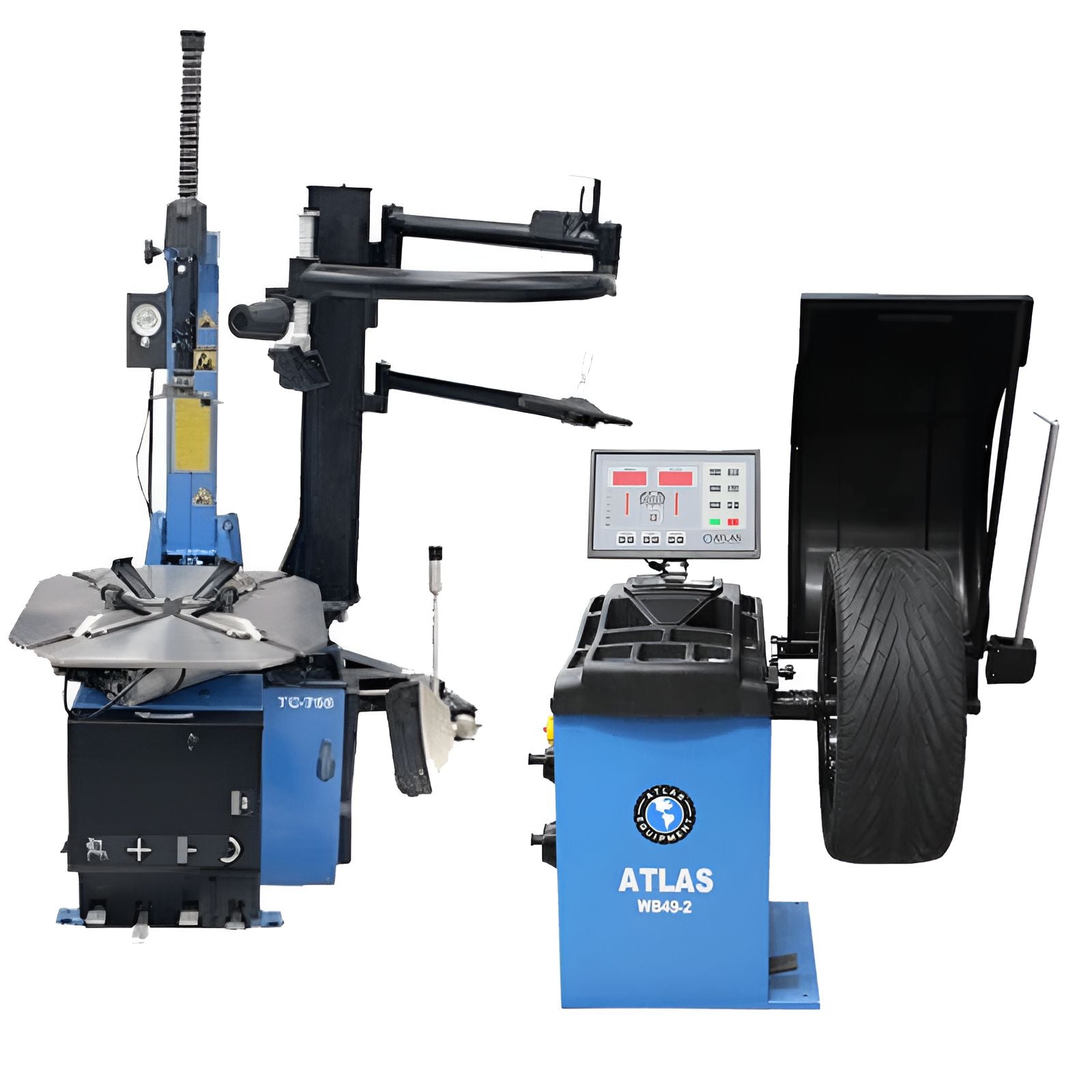 Atlas Tire Changer TC755EZ, w/ WB49-2 PRO Wheel Balancer Combo 4 SKU ATETCWB-COMBO4