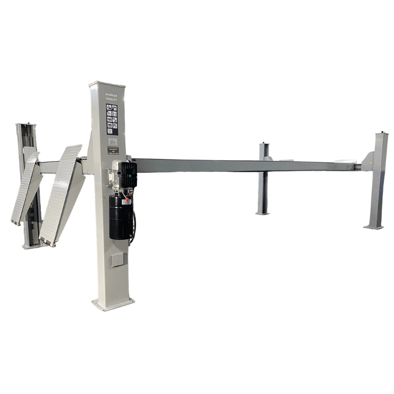 Triumph 24,000 lb 4 Post Lift Combo w/ 2 x RJ-15000 Rolling Jack SKU NTR-24 WITH 2 X RJ-15