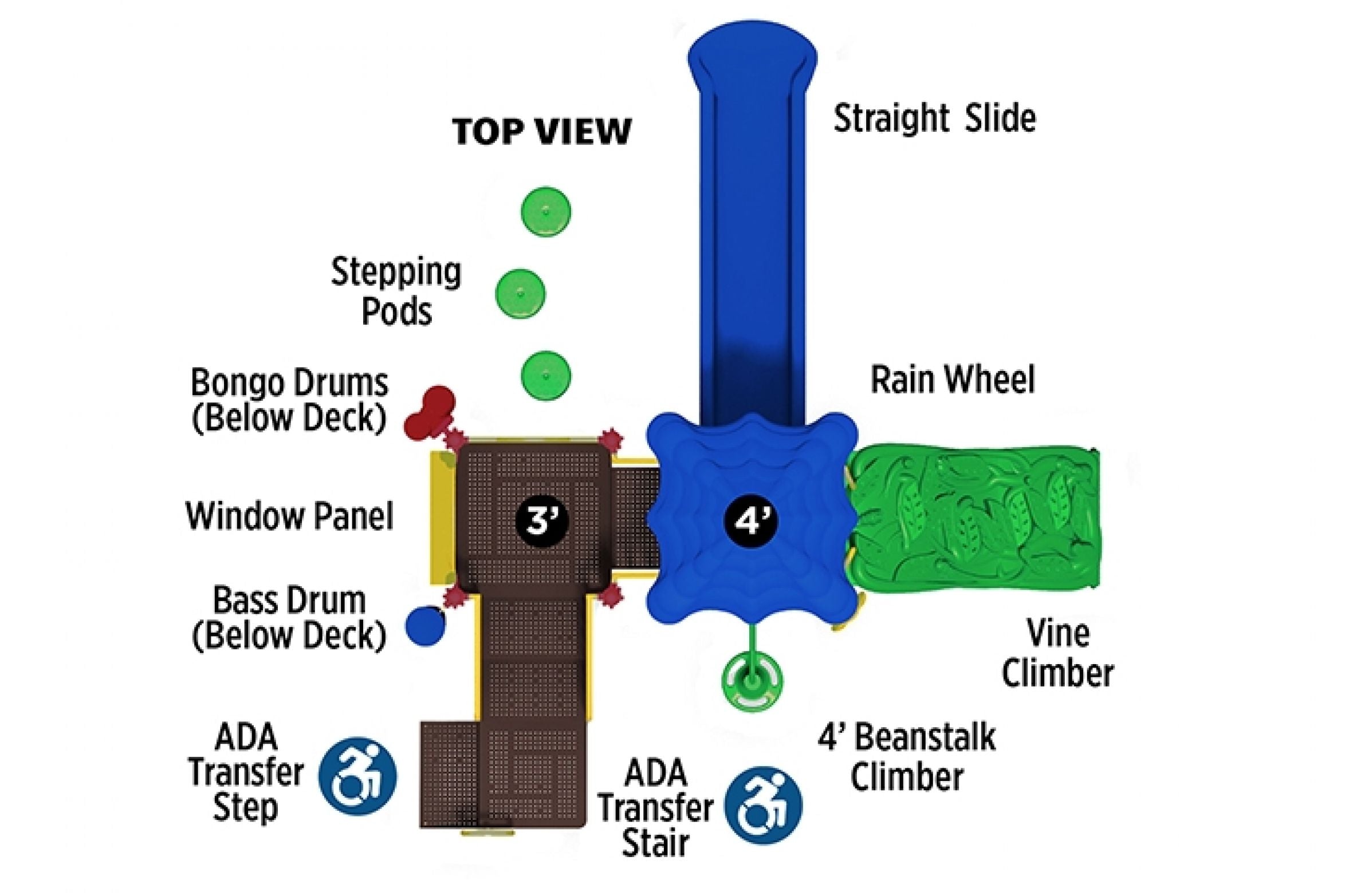 UltraPlay Treasure Hollow Playground SKU UPLAY-028