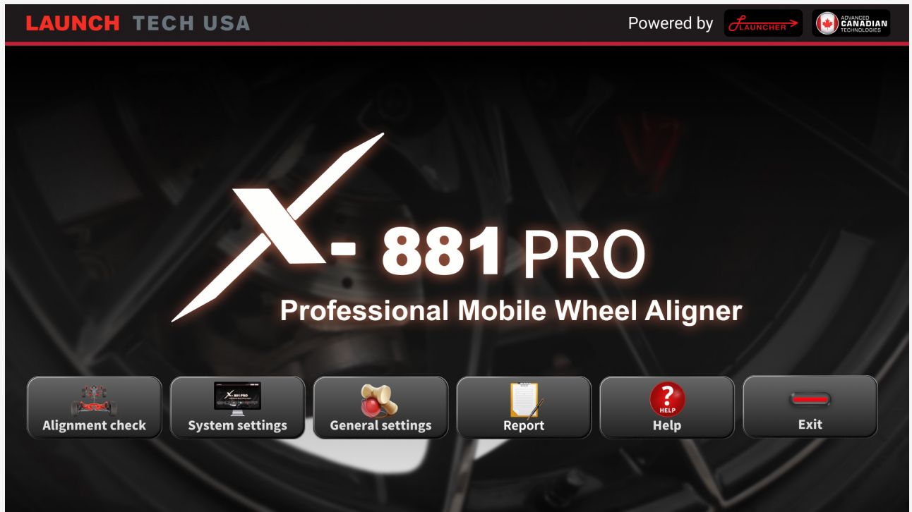 Launch Tech USA X881 Pro Mobile 3D Wheel Aligner SKU 702020046