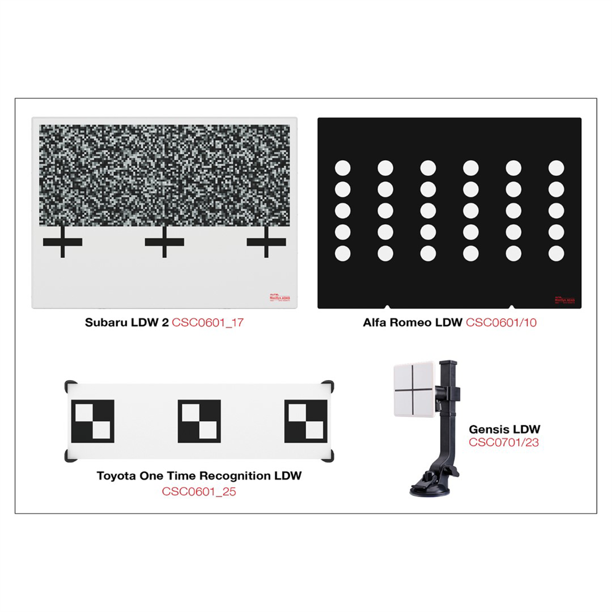 Autel LDWTARGET3 LDW Calibration Targets For Standard ADAS Frame SKU AULLDWTARGET3