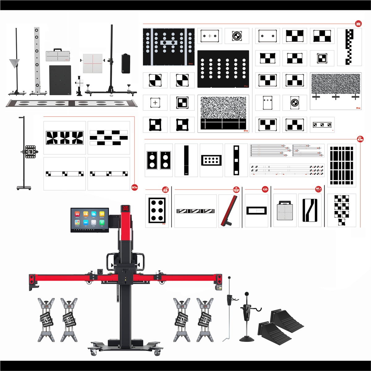 Autel MaxiSYS IA900AS All-Systems Wheel Alignment, ADAS Calibration System, Professional Automotive Calibration Tool SKU AULIA900AS