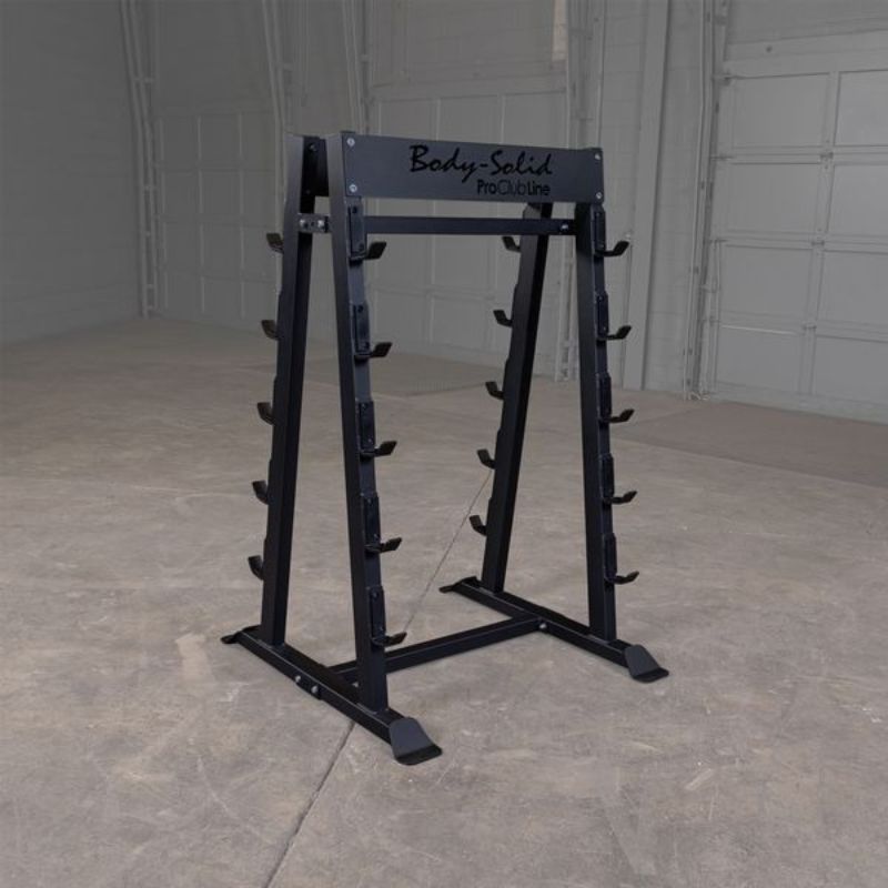 Body Solid Pro Clubline Fixed Weight Barbell Rack SKU SBBR100