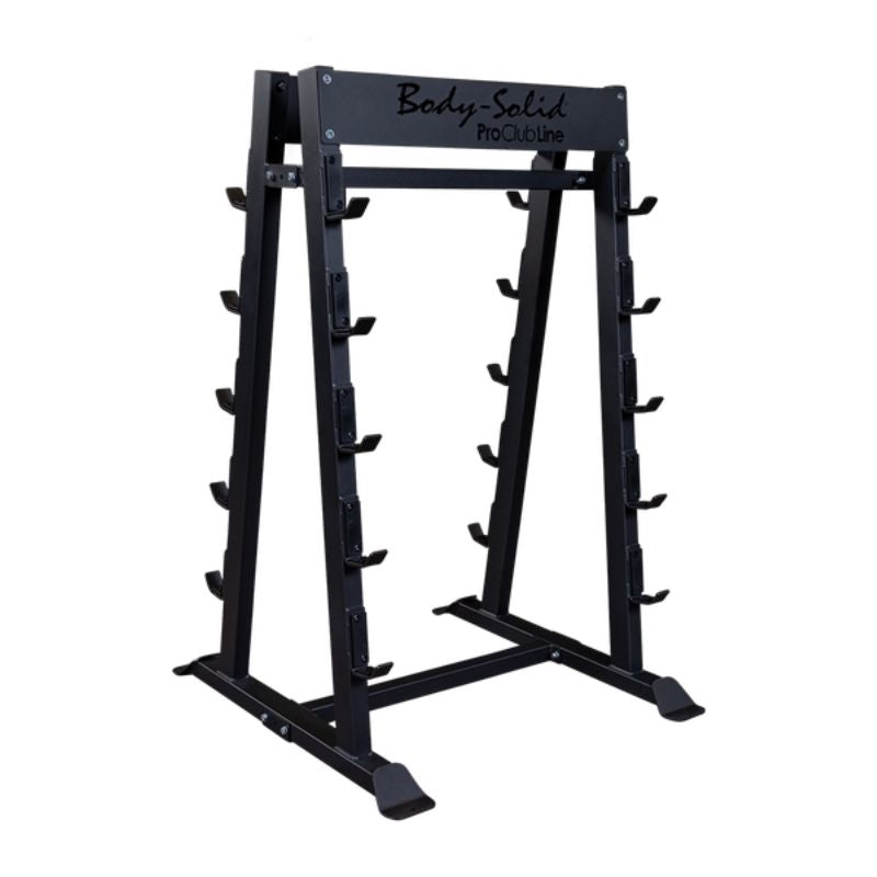 Body Solid Pro Clubline Fixed Weight Barbell Rack SKU SBBR100