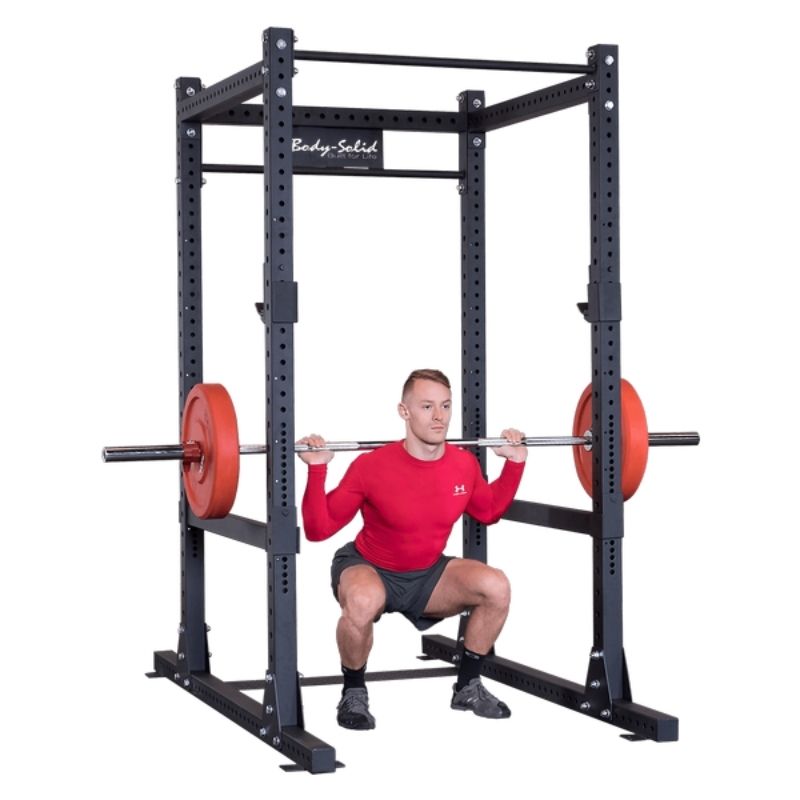 Body Solid Pro Clubline Commercial Power Rack SKU SPR1000