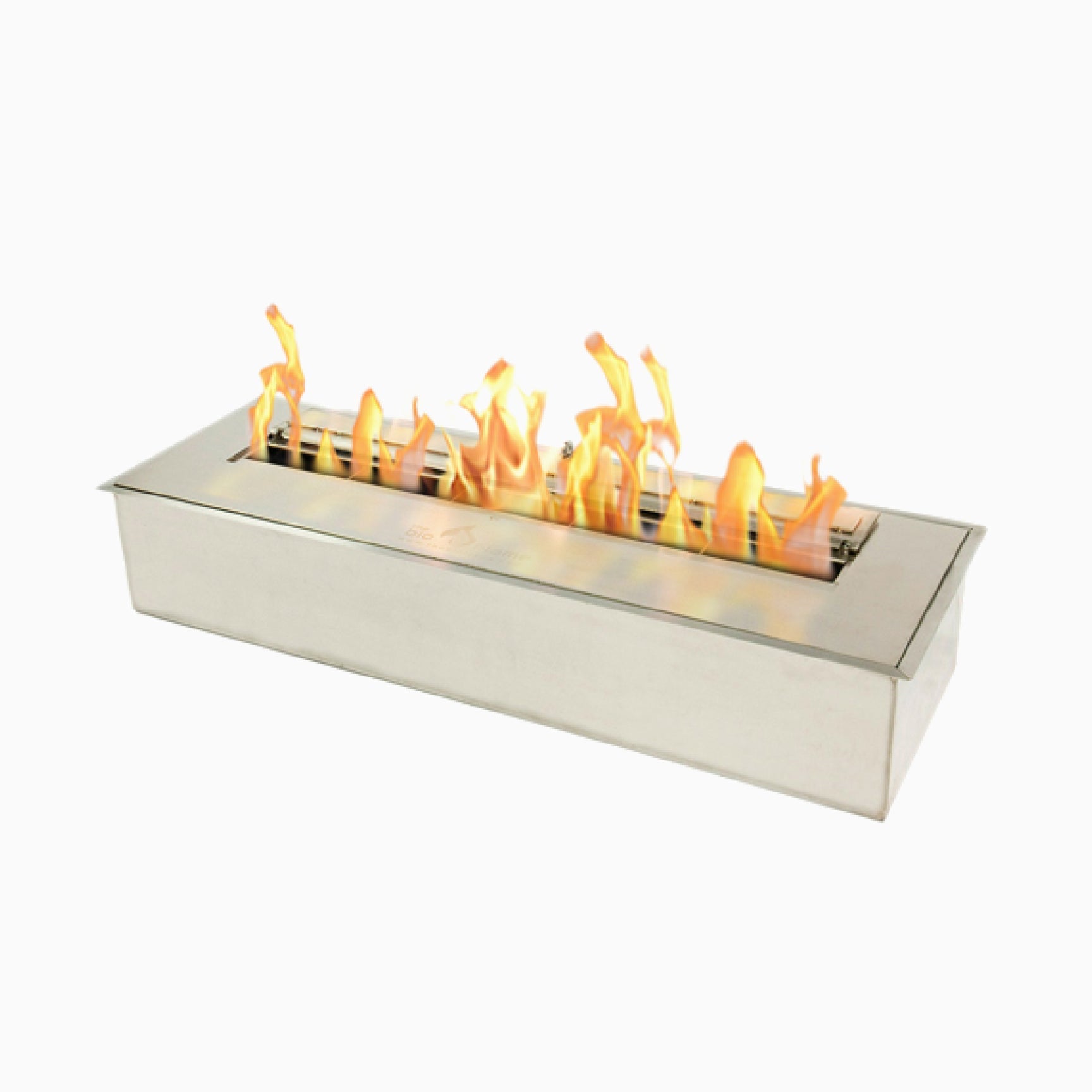 Bio Flame 24” Burner Ethanol Fireplace SKU EB-24-Silver