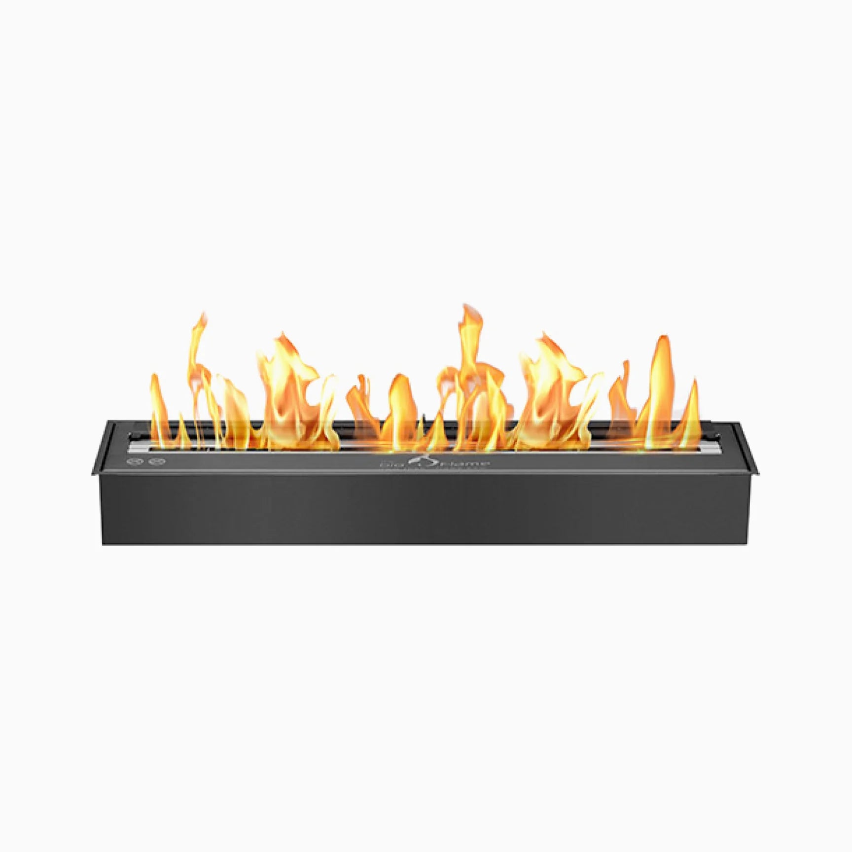 The Bio Flame 38” Burner Bio Ethanol Fireplace SKU EB-38-Silver