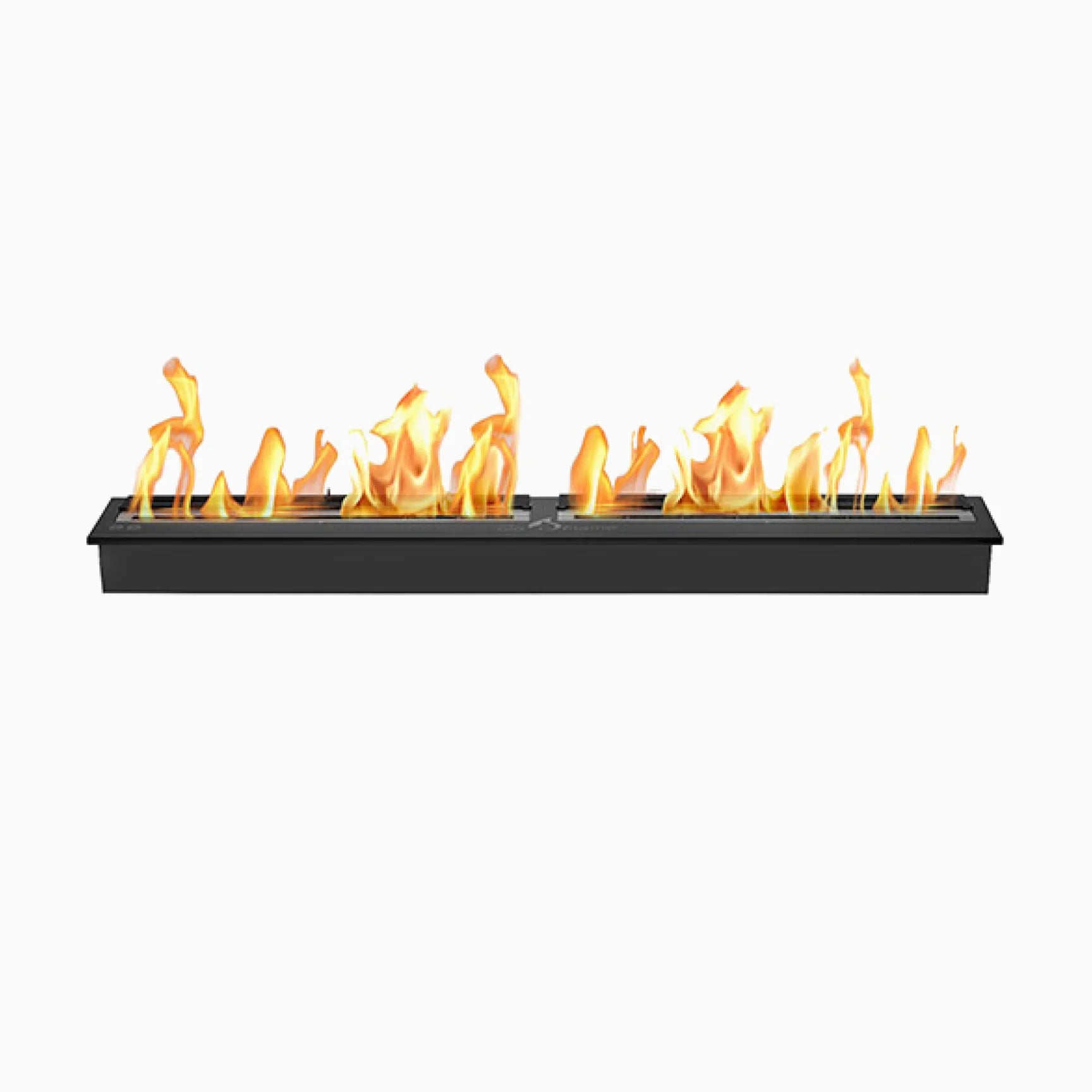 The Bio Flame 60” Burner Bio Ethanol Fireplace SKU EB-60-Silver