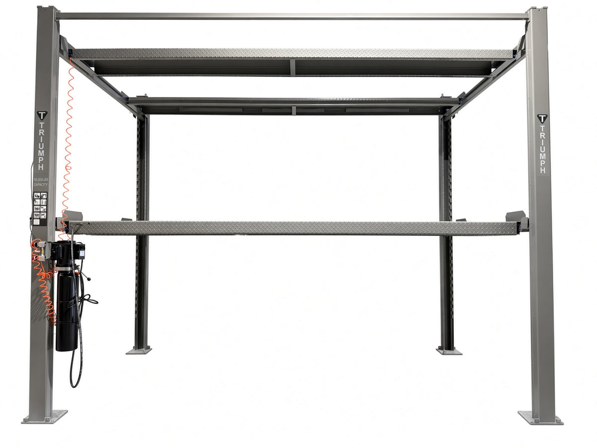 Triumph Triple Stacker 10,000 lb Four Post Storage Lift SKU NSS-5x2