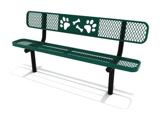 Playground Equipment 6 ft Dog Park Bench SKU PDP001