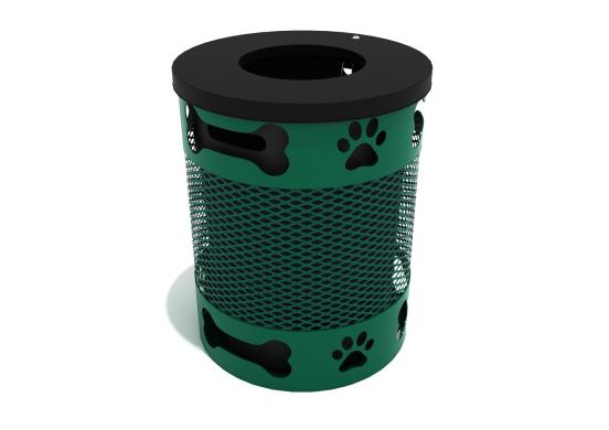 Playground Equipment Dog Park Trash Can SKU PDP004