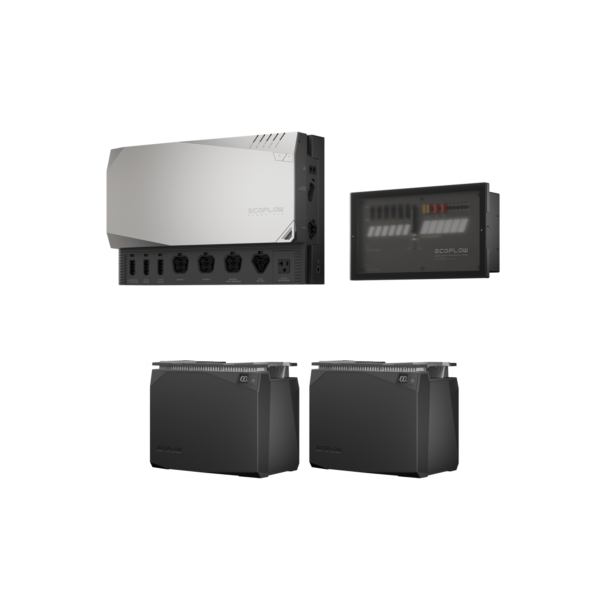 EcoFlow 4kWh Power Kits SKU ZMM100BP4-Combo1-US