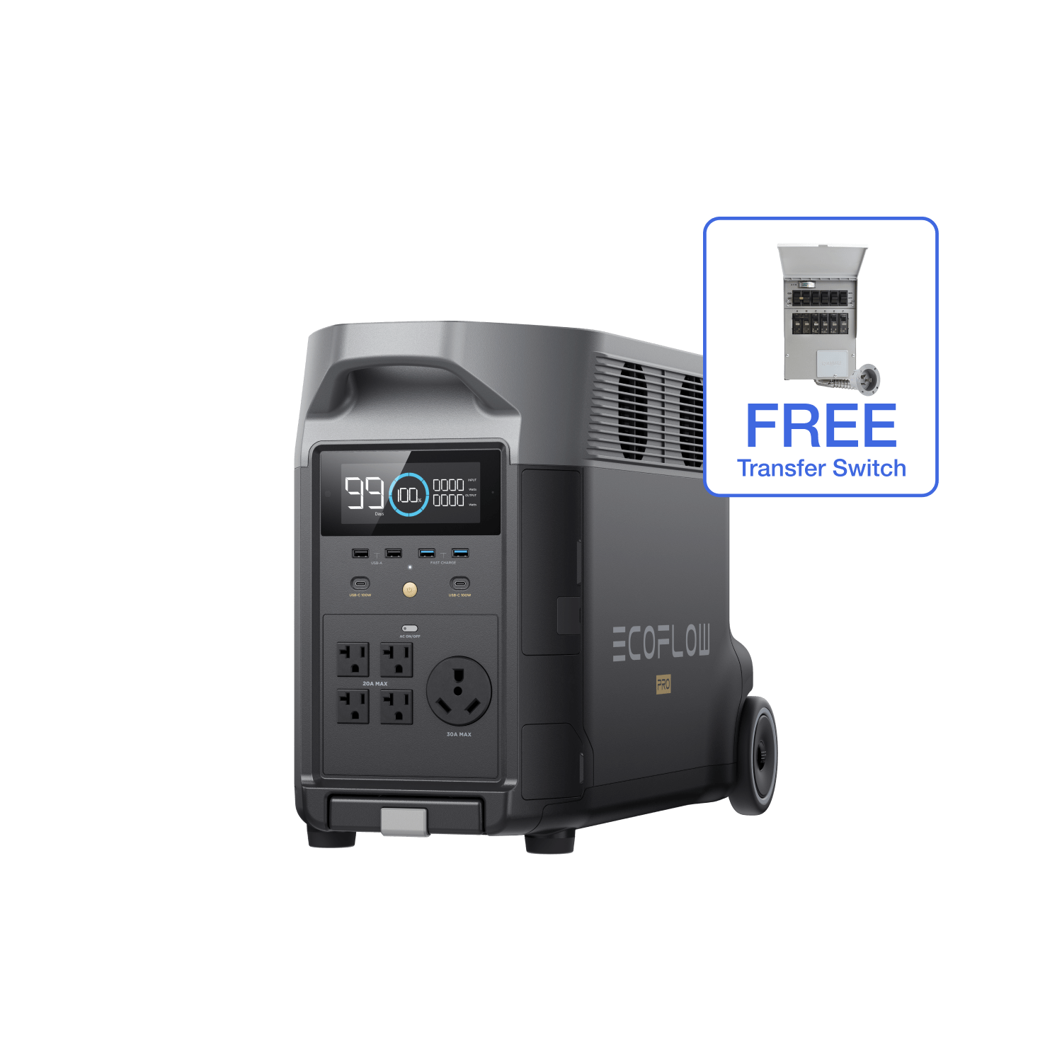 EcoFlow DELTA Pro Portable Power Station SKU DELTAPro-1600W-US