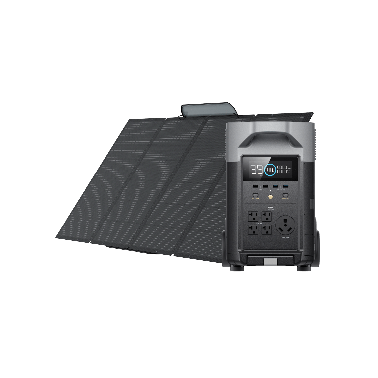 EcoFlow DELTA Pro Solar Generator (PV400W) SKU EPRO-US-4-400