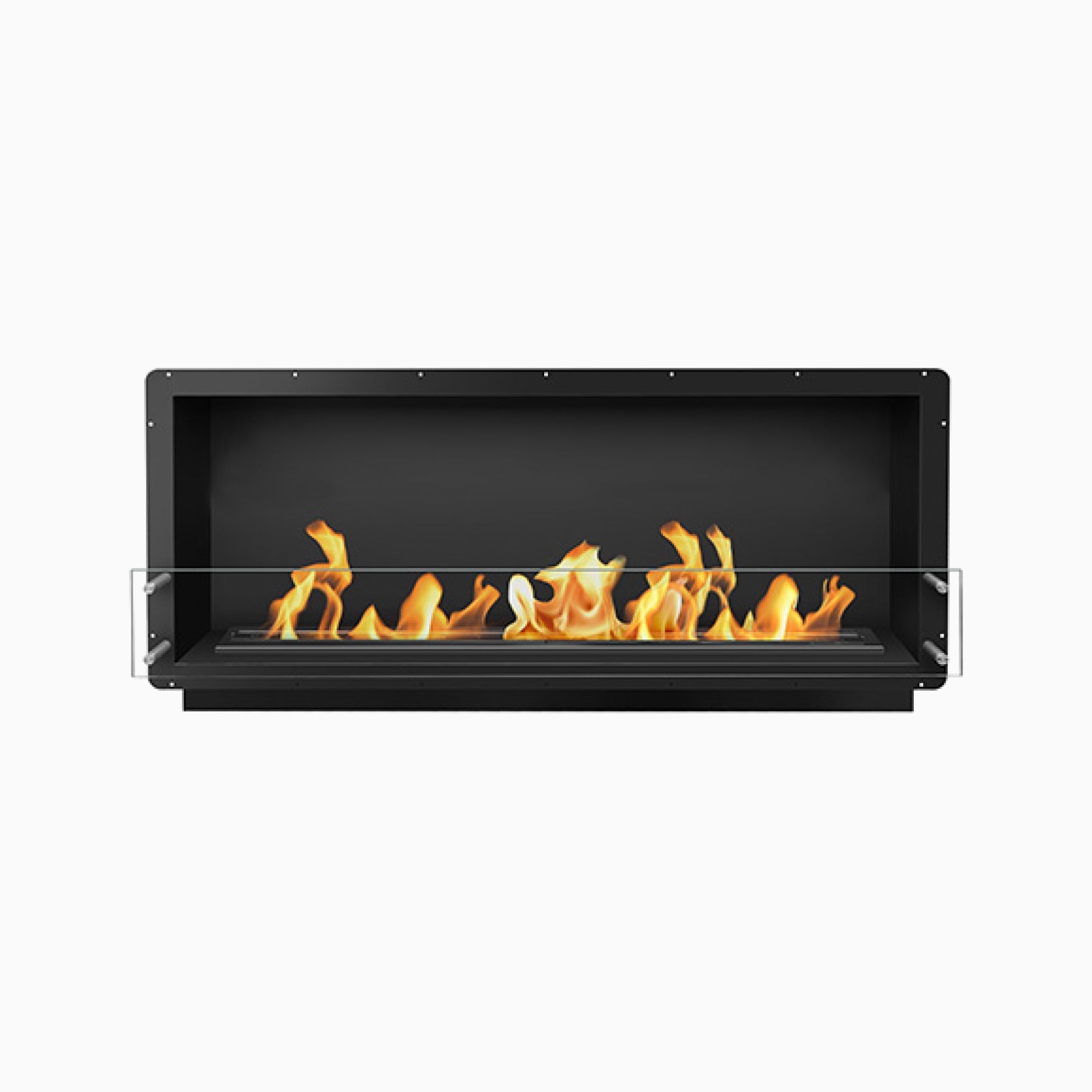Bio Flame 60" Firebox Ethanol Fireplace SKU FB-SS-60-48M-Silver-Spacer