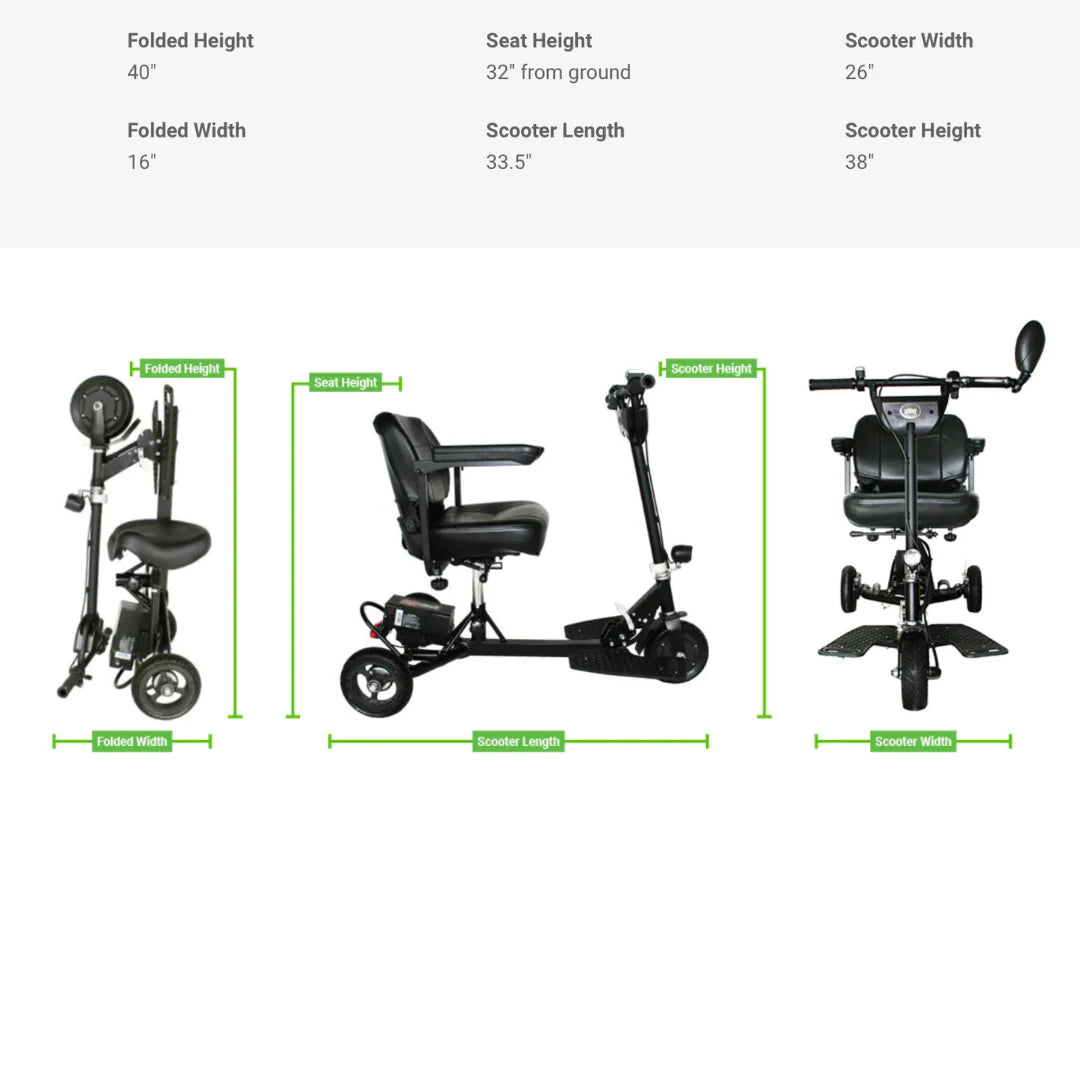 GLion SNAPnGO 335-23 Portable Lightweight Travel Scooter SKU GS335-23