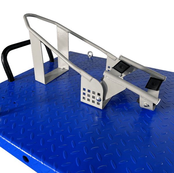 iDEAL Elec Hydra Motorcycle Lift Bench w/ Integrated Motor & Retractable Ramp SKU M-2200IEH-XR