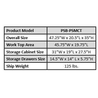 iDEAL Paint Storage Mixing Cabinet SKU PSB-PSMCT