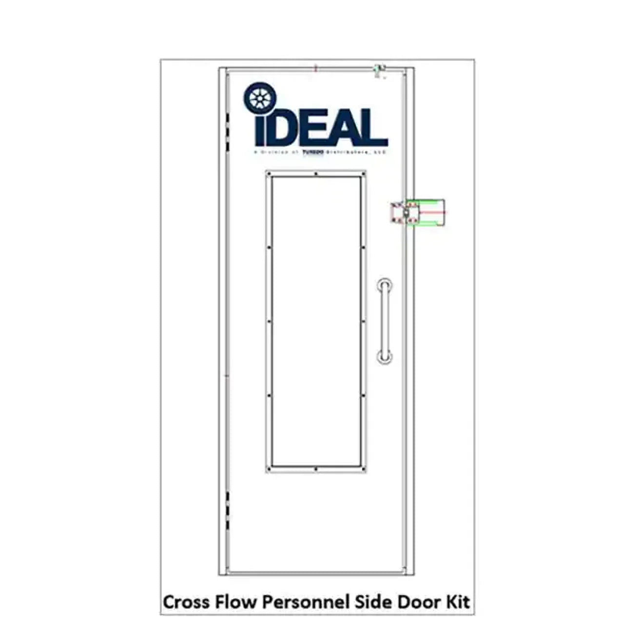 iDEAL PSB AF Cross Flow Personnel, Side Door Kit Assembly SKU PSB-AFCF-PSDK-AK