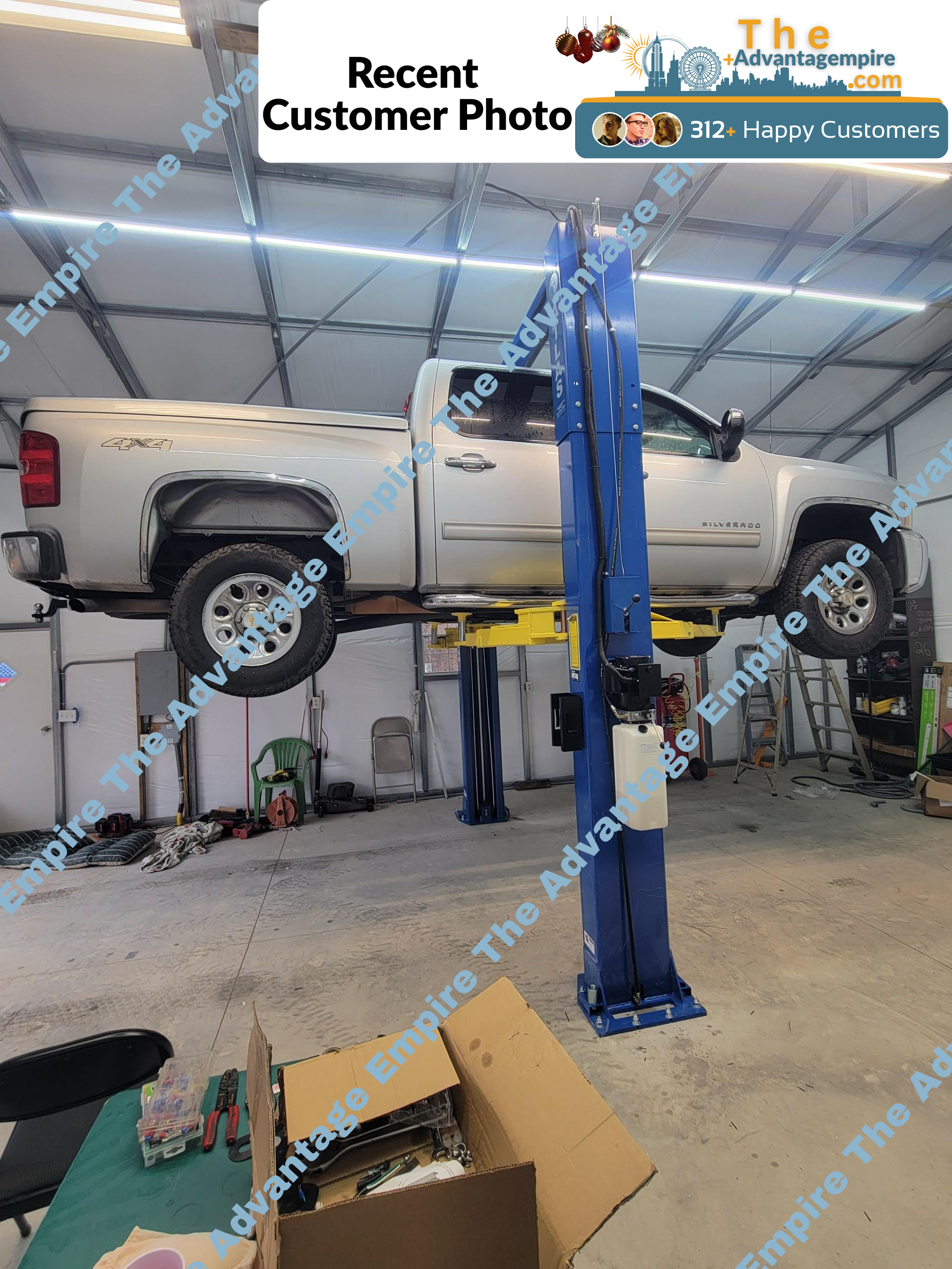 Atlas 10,000 lb Overhead 2 Post Lift SKU ATEXH-PV10PX