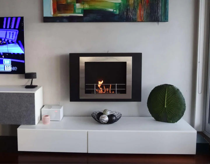 The Bio Flame Prive 34" Wall Mounted Bio Ethanol Fireplace SKU Prive-1