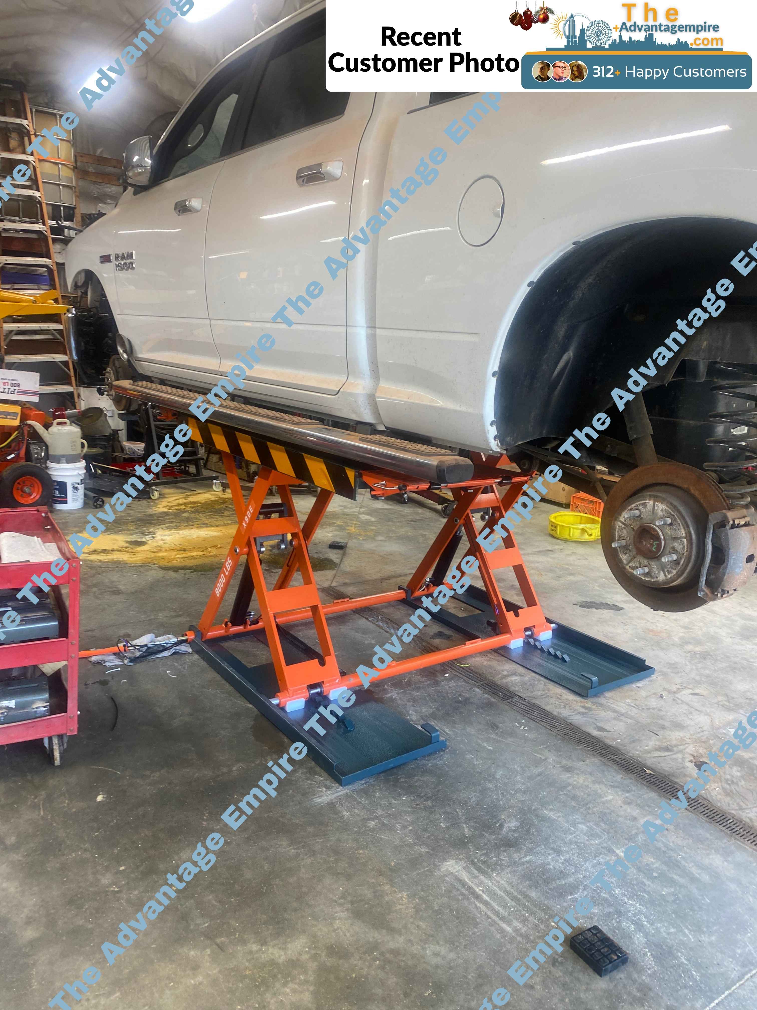 Katool 8,000 lbs Electric Mid Rise Scissor Lift SKU KT-X90E