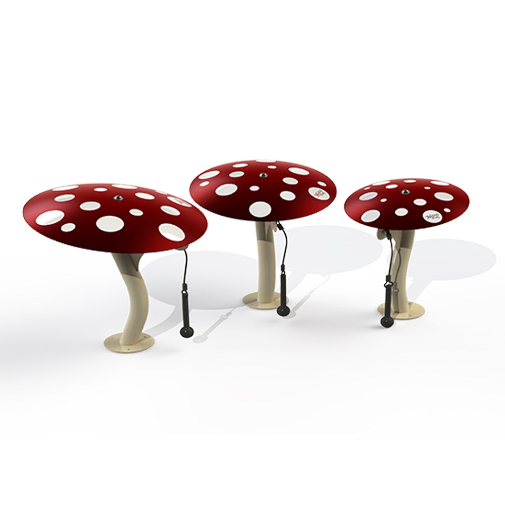 FreeNotes Mushroom Ensemble 3 Piece Musical Instrument SKU MUSH-3