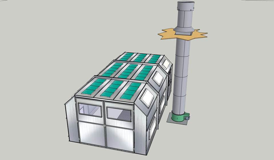 Merchant 1 Manufacturing Pitted Down Draft Paint Booth SKU PDD-141026