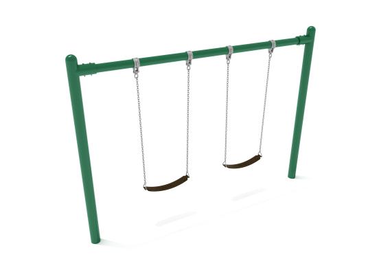 Playground Equipment 8 Feet High Elite Single Post Swing SKU PSW001WS