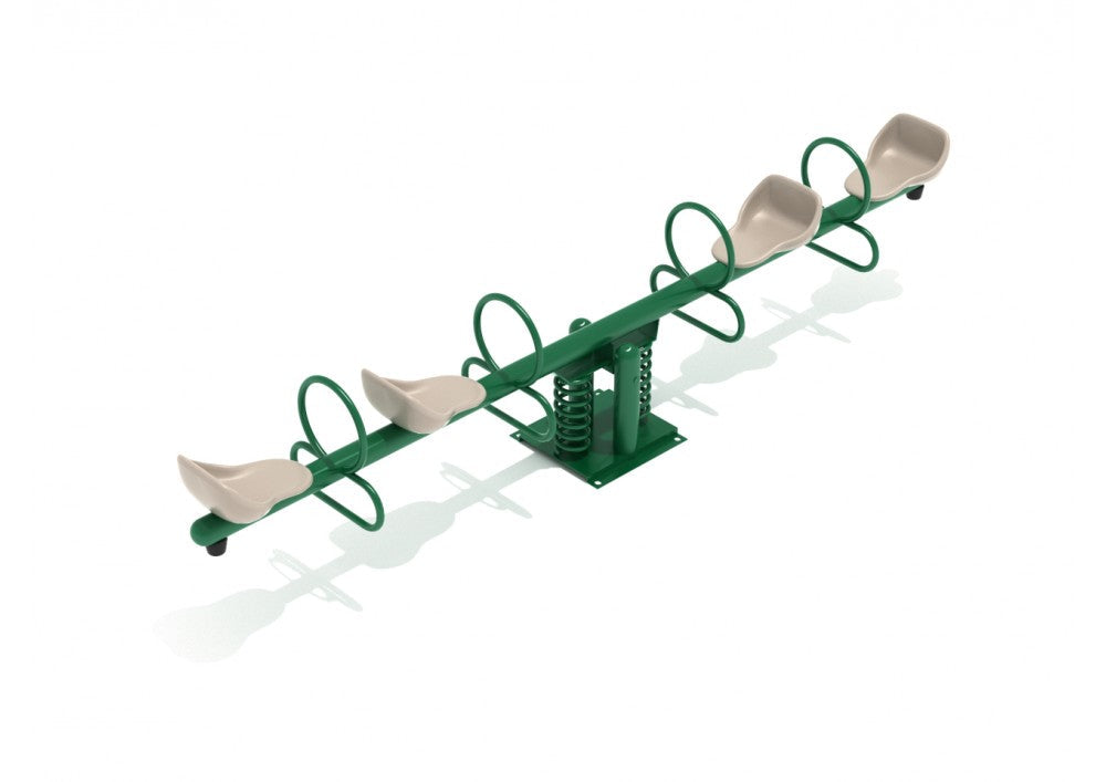Playground Equipment Rockwell Teeter Quad SKU PFB010