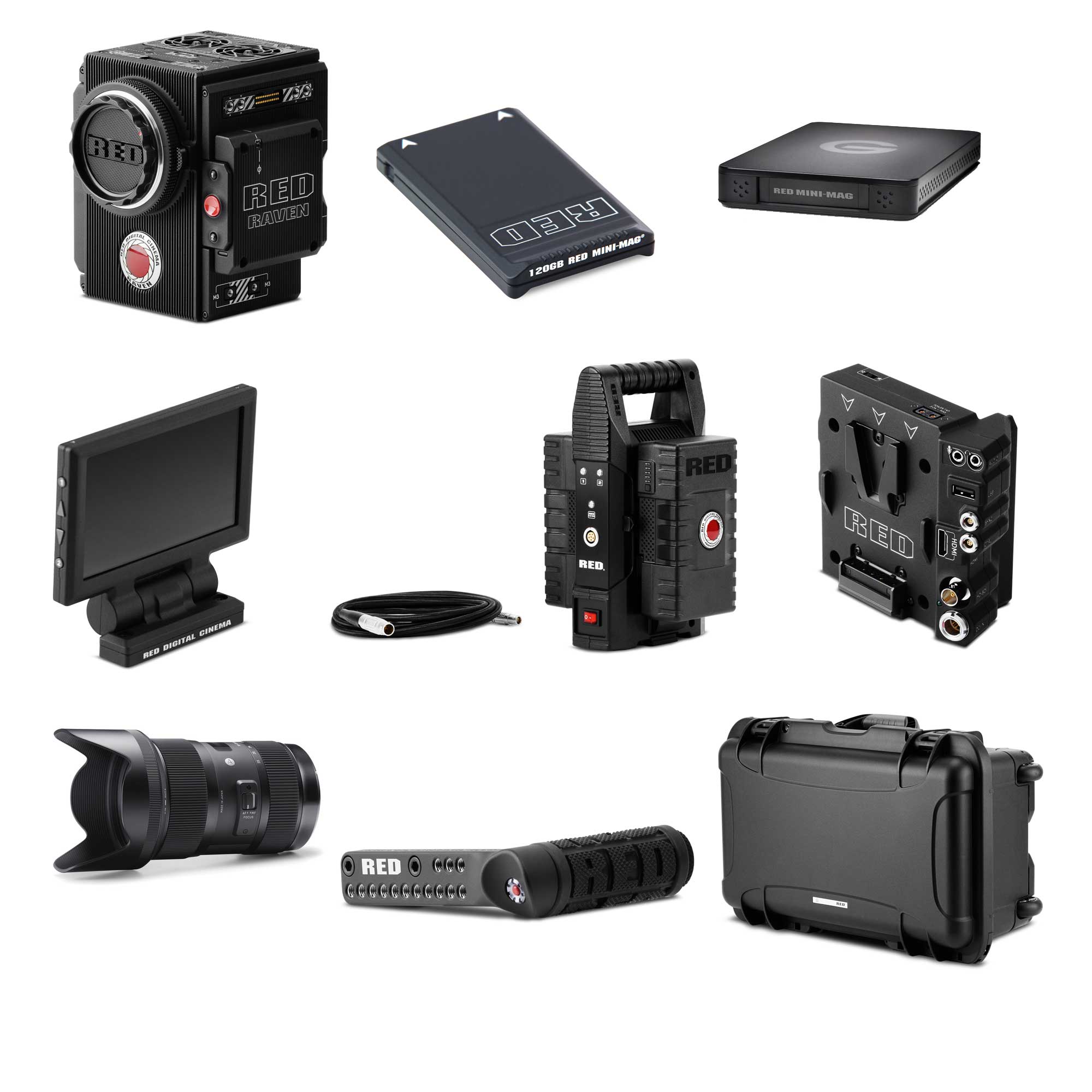 RED Raven 4K Ready-To-Shoot Camera Kit SKU RAVENCAMKIT