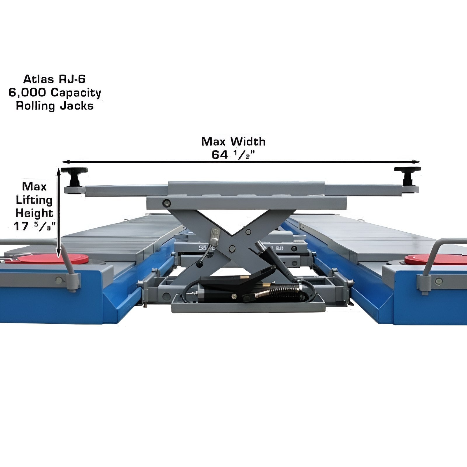Atlas 6,000 lb Rolling Bridge Jack SKU ATEATTD-RJ-6