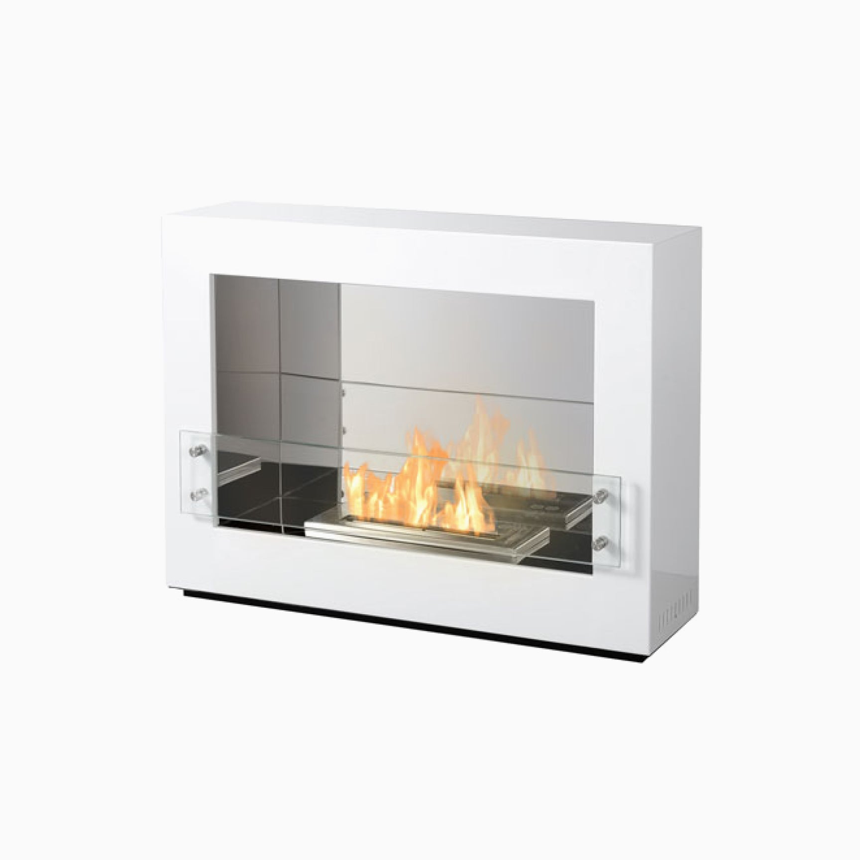 Bio Flame Rogue 2.0 SS Free Standing Ethanol Fireplace SKU Rogue 2.0 SS-Black