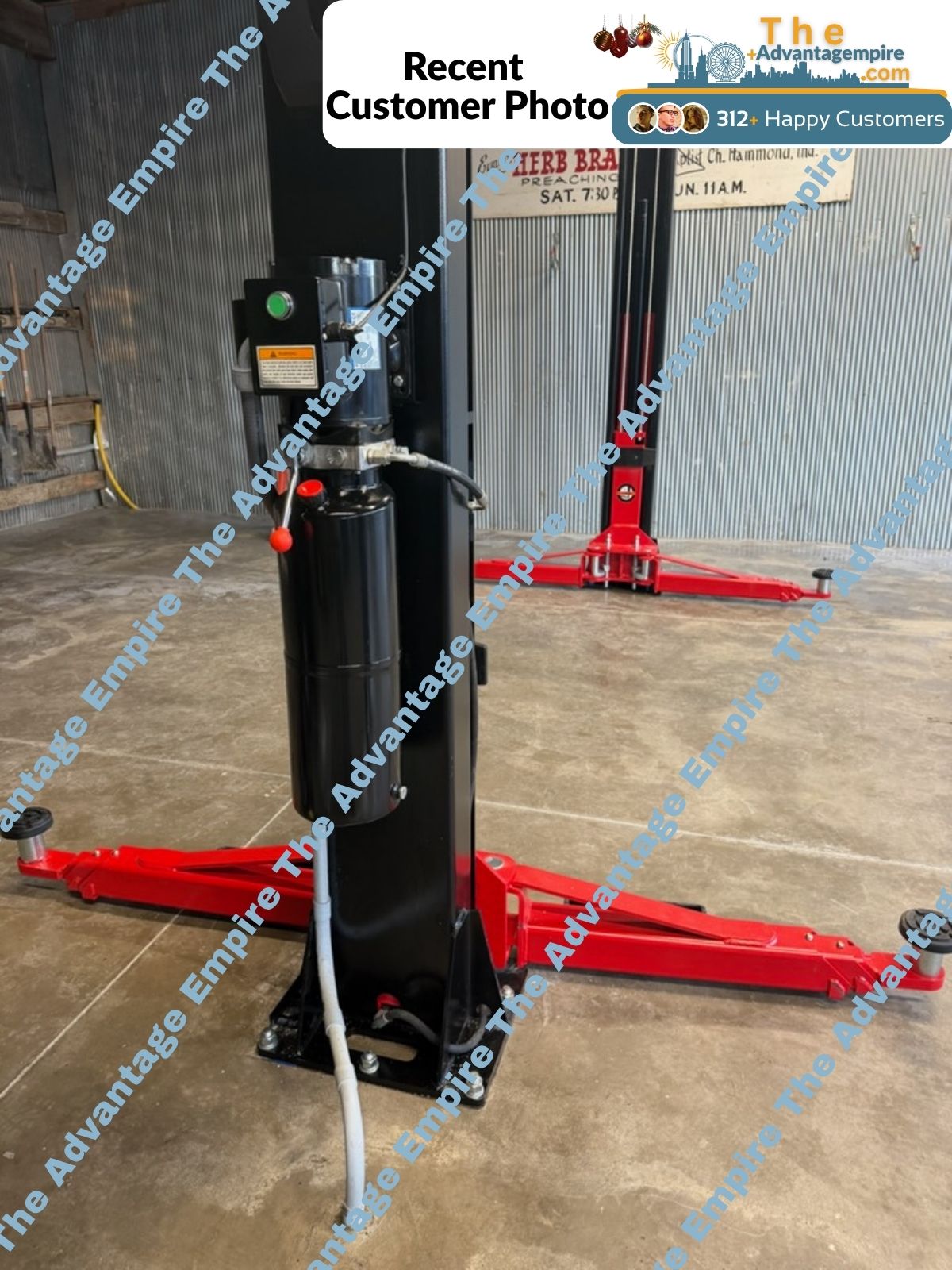 Katool 2 Post Vehicle Lift, 14,000lb Capacity Clear Floor SKU KT-M140XD
