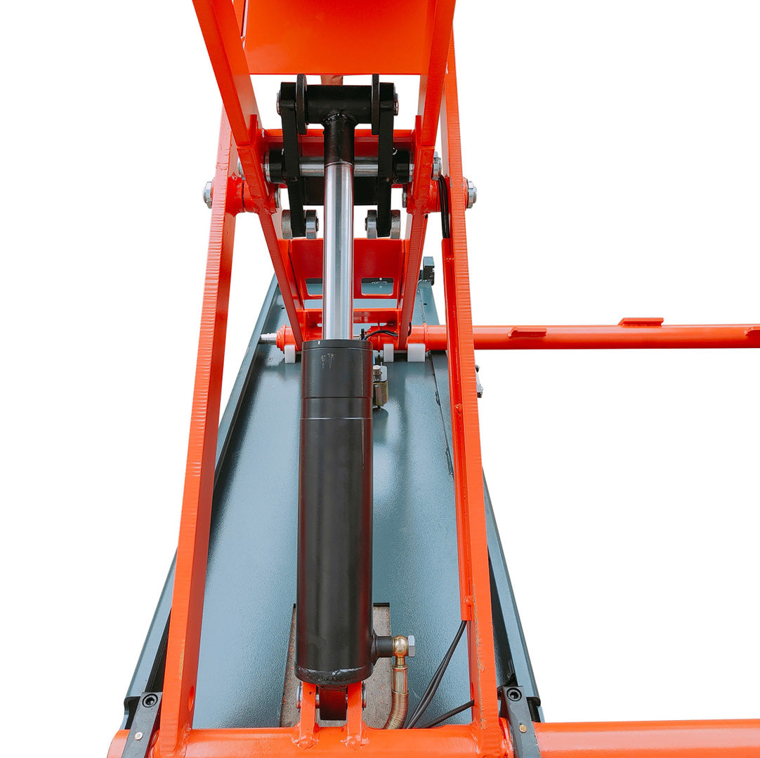 Stratus Portable Open Center 10000 lbs Mid Rise Scissor Lift, Extra Wide Extra Tall, Pneumatic Release SKU SAE-MS10000P