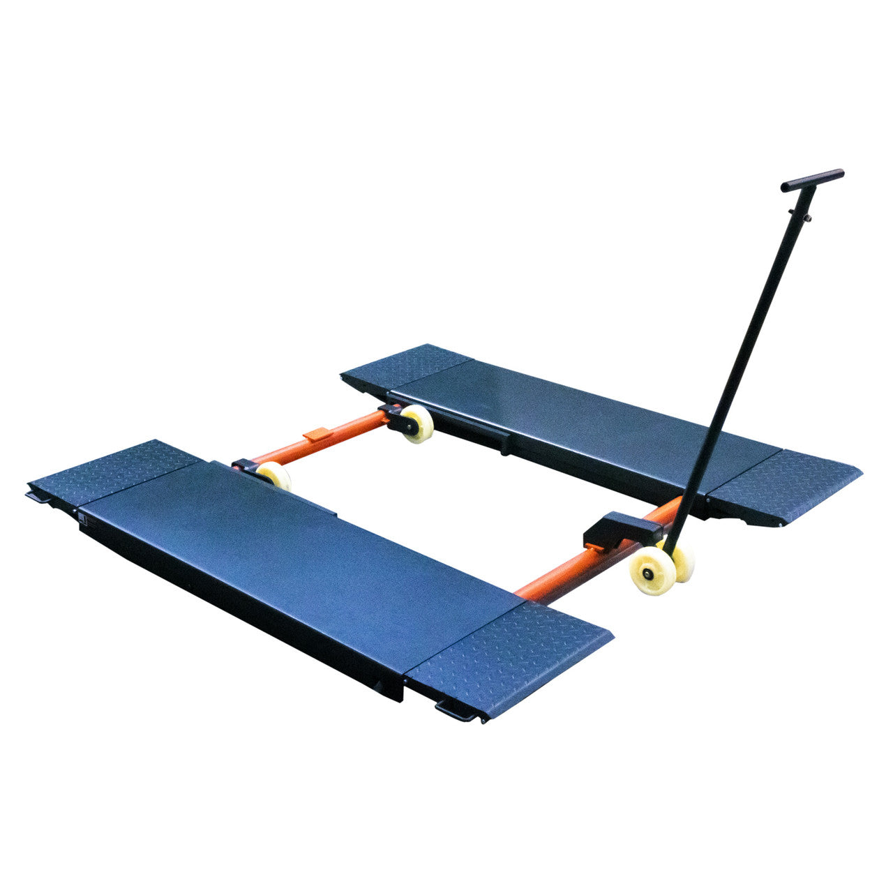 Stratus Portable Open Center 9000 lbs Mid Rise Scissor Lift, Extra Wide, Electrical Release G3 SKU SAE-MS9000X