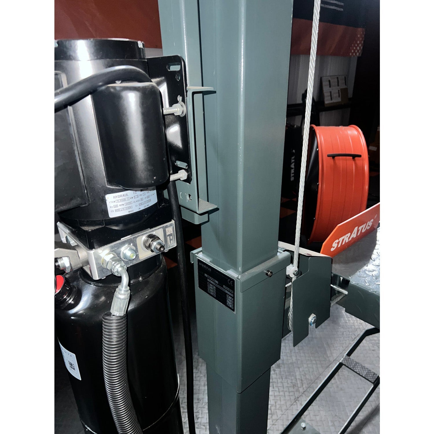 Stratus Mounting Bracket 4 Post Parking Lift Power Unit SKU SAE-MB