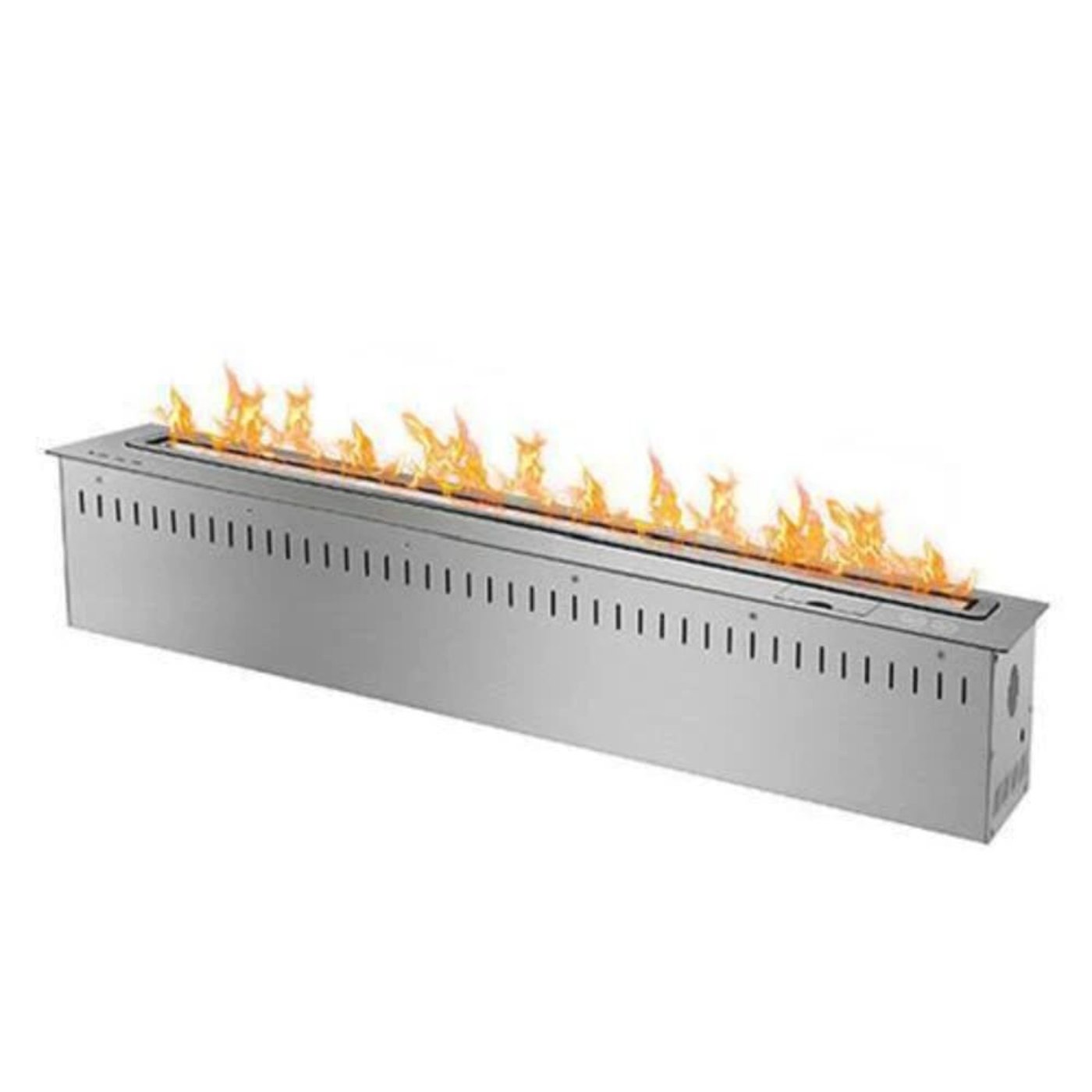 The Bio Flame 38-Inch Ethanol Burner SKU RC-38-Silver-SMART
