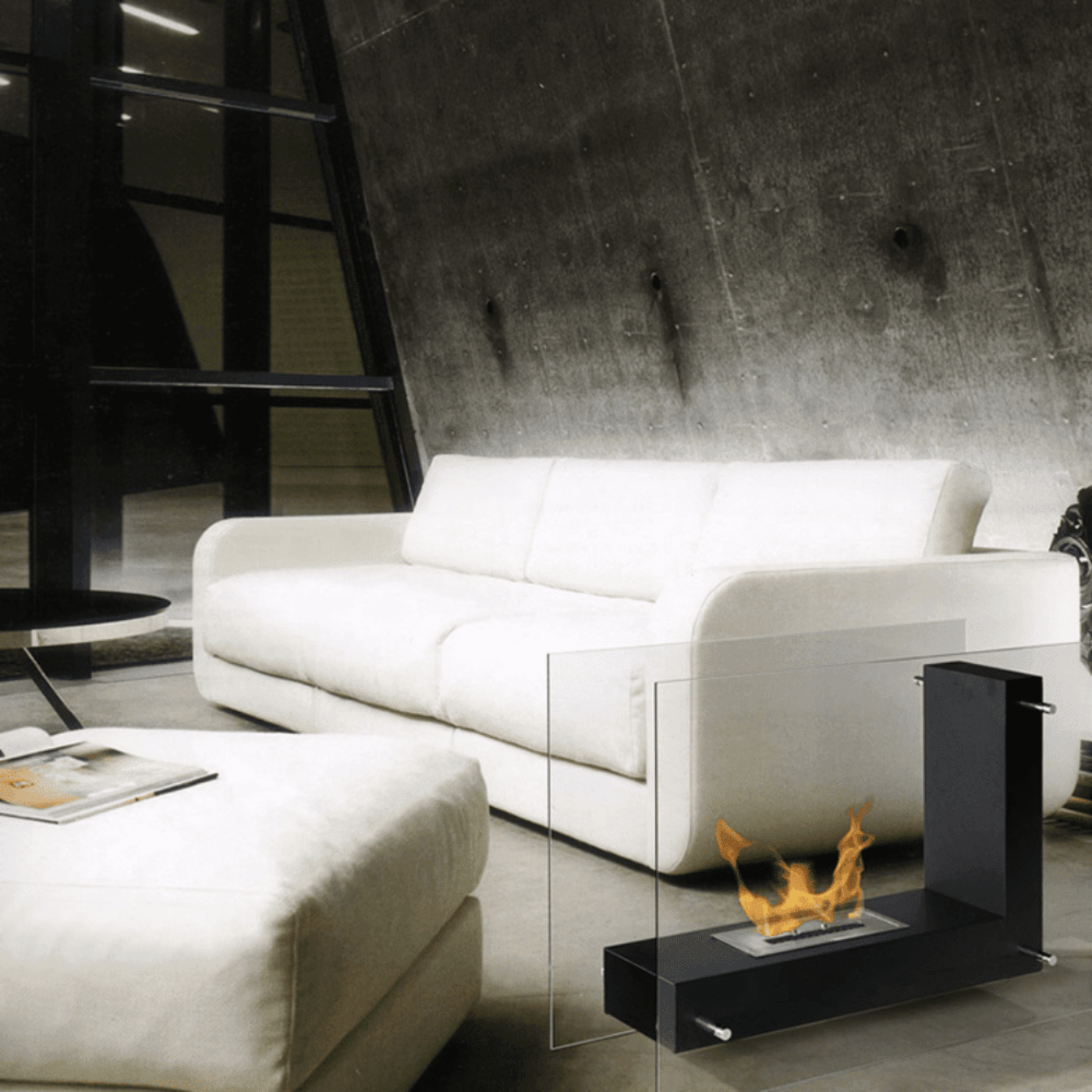 The Bio Flame Allure 47-Inch Ethanol Fireplace SKU ALLURE