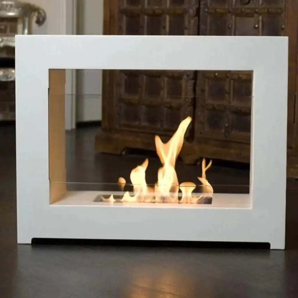 The Bio Flame Sek XL Freestanding Fireplace SKU SEK XL-White