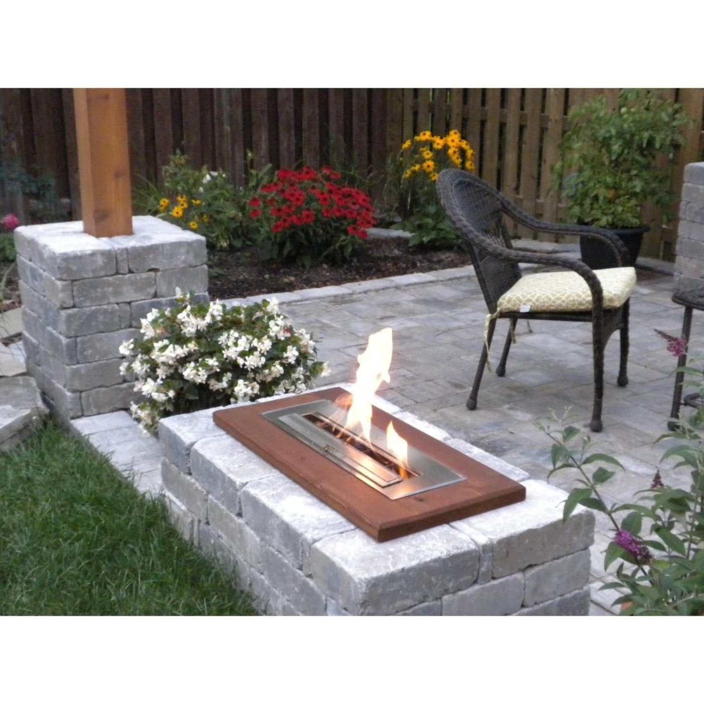 The Bio Flame Stainless Steel Burner SKU EB-24-Silver