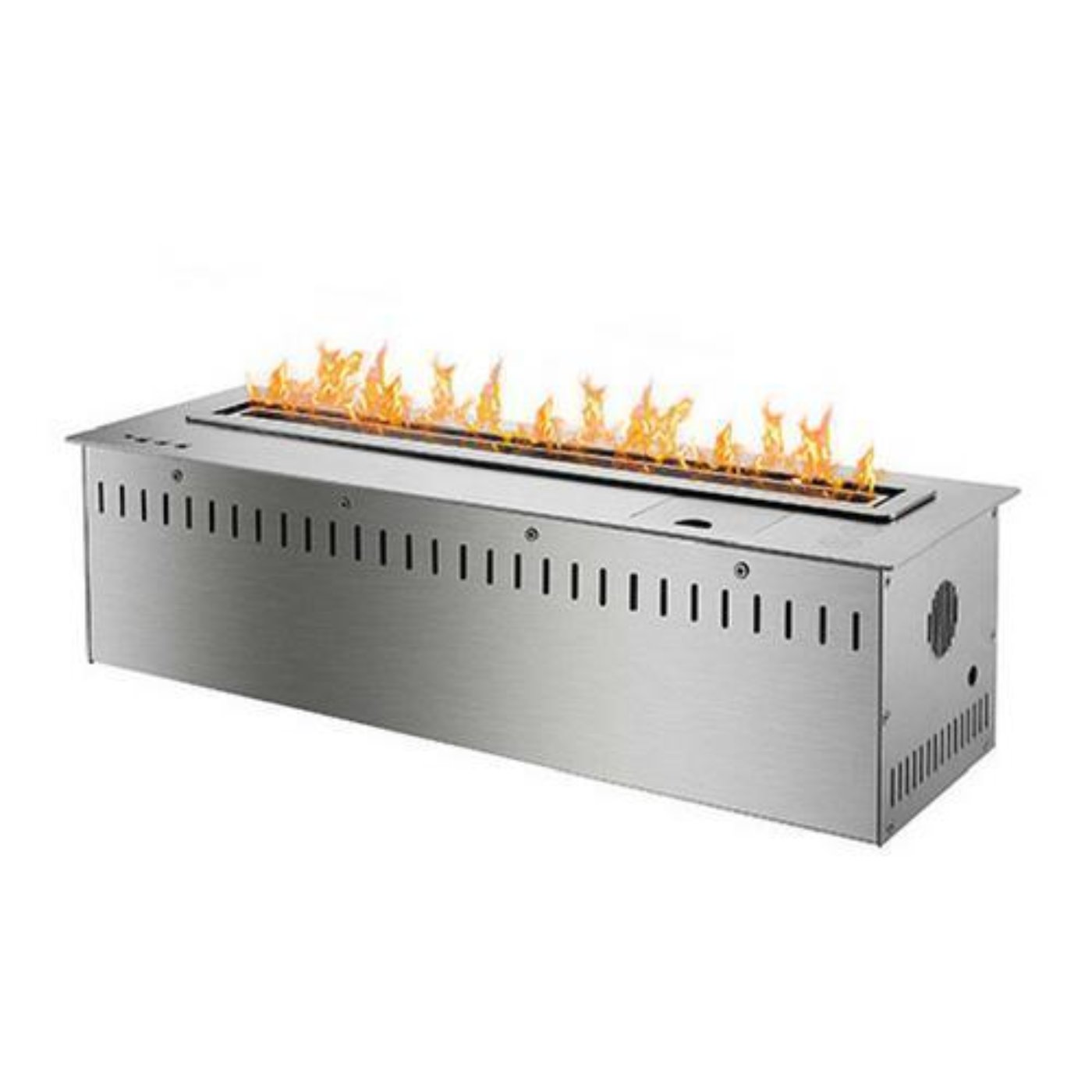 The Bio Flame 24-Inch Ethanol Burner SKU RC-24-Silver-SMART